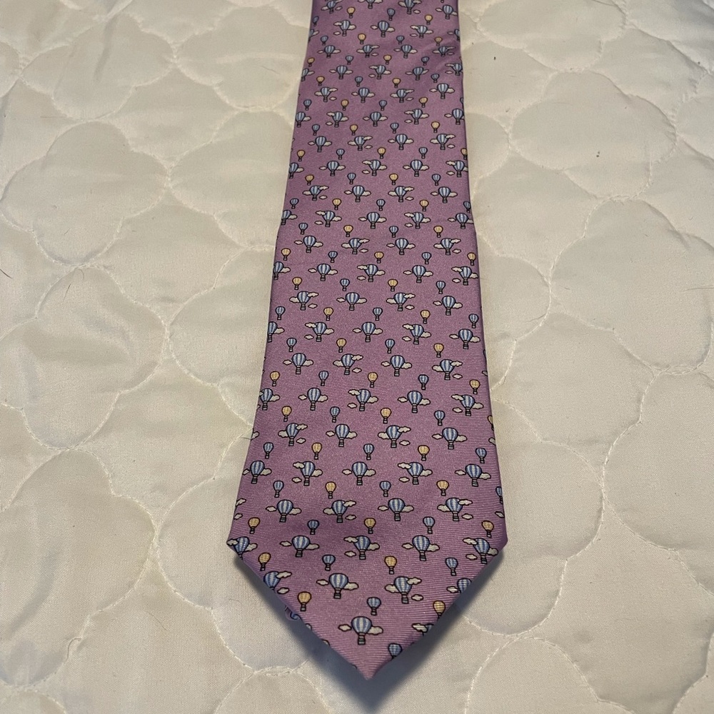 Purple Pierre Cardin Hot Air Balloons Tie
